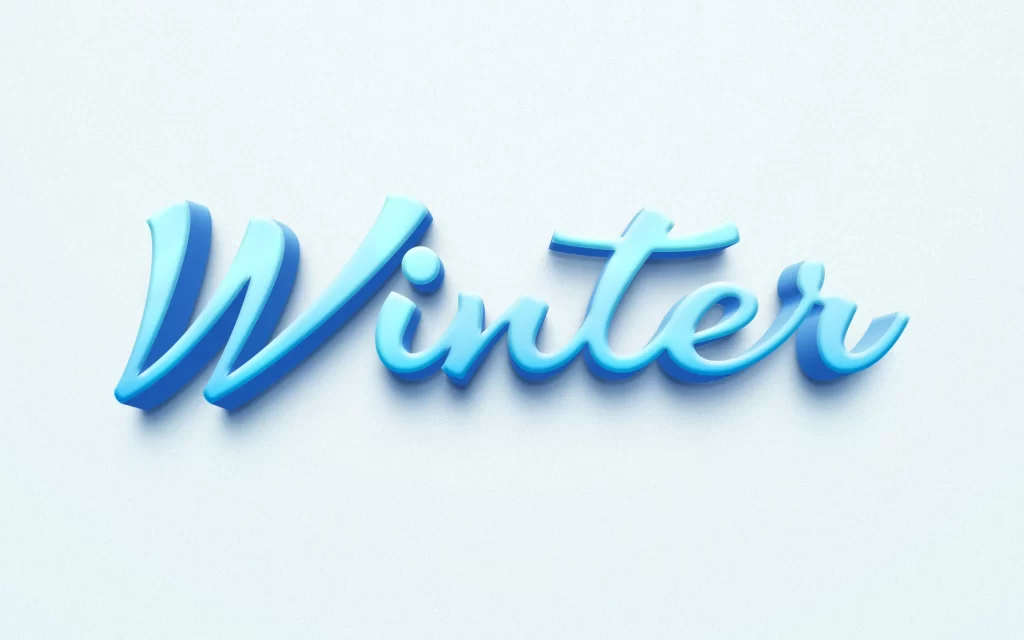 3D text effect word PSD