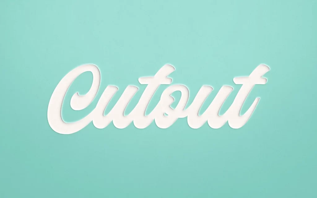 3D text effect word PSD