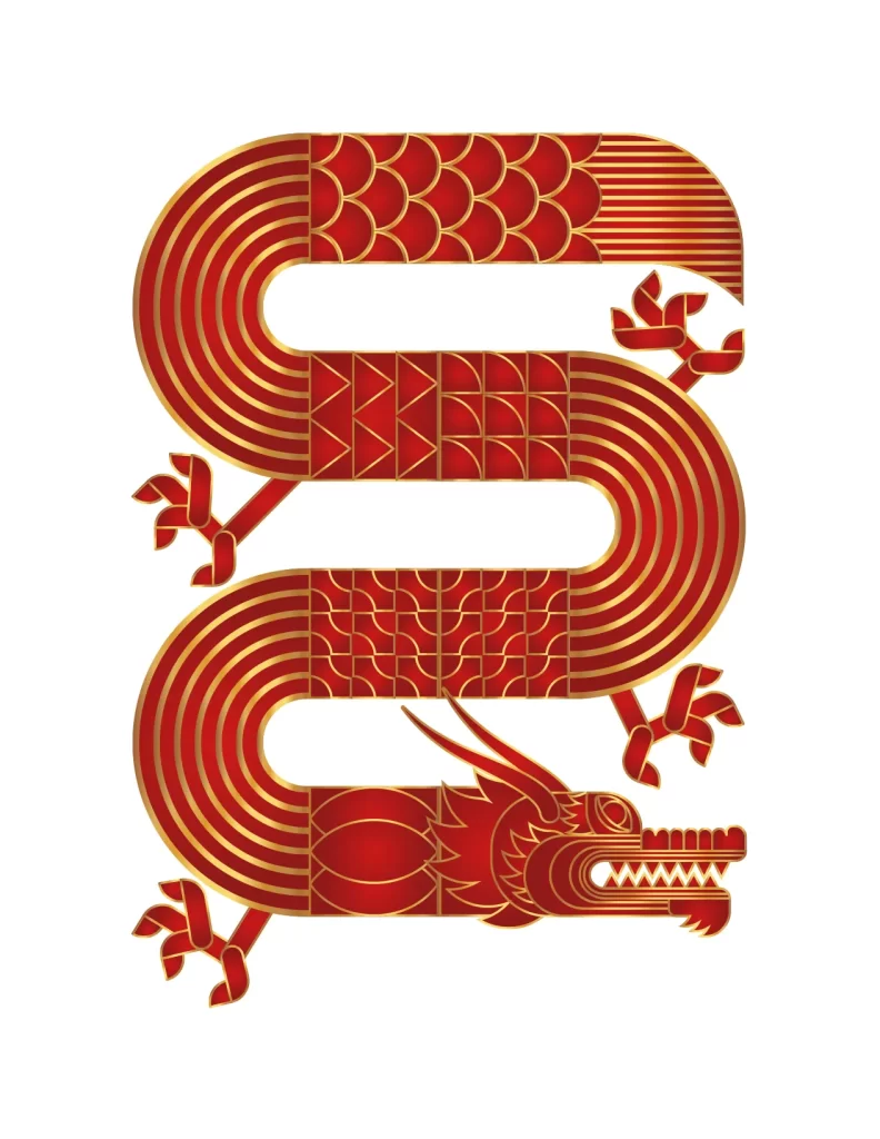 Chinese dragon vector illustration