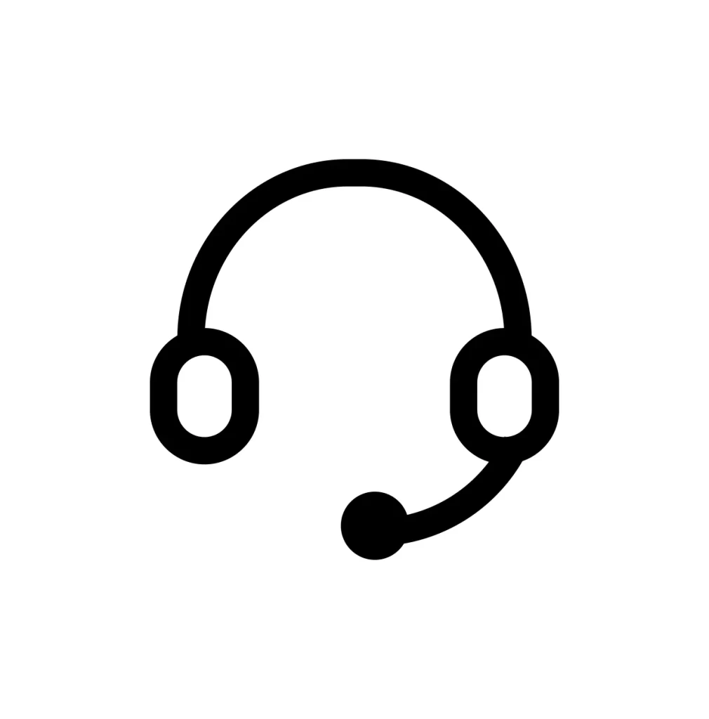 Customer Service Hotline Headphones vector icon