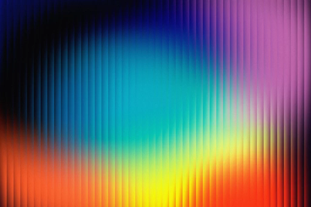 Gradient colorful dark cyan reeded glass material background wallpaper