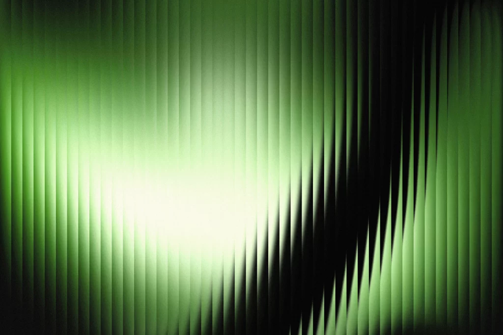 Gradient colorful dark green reeded glass material background wallpaper