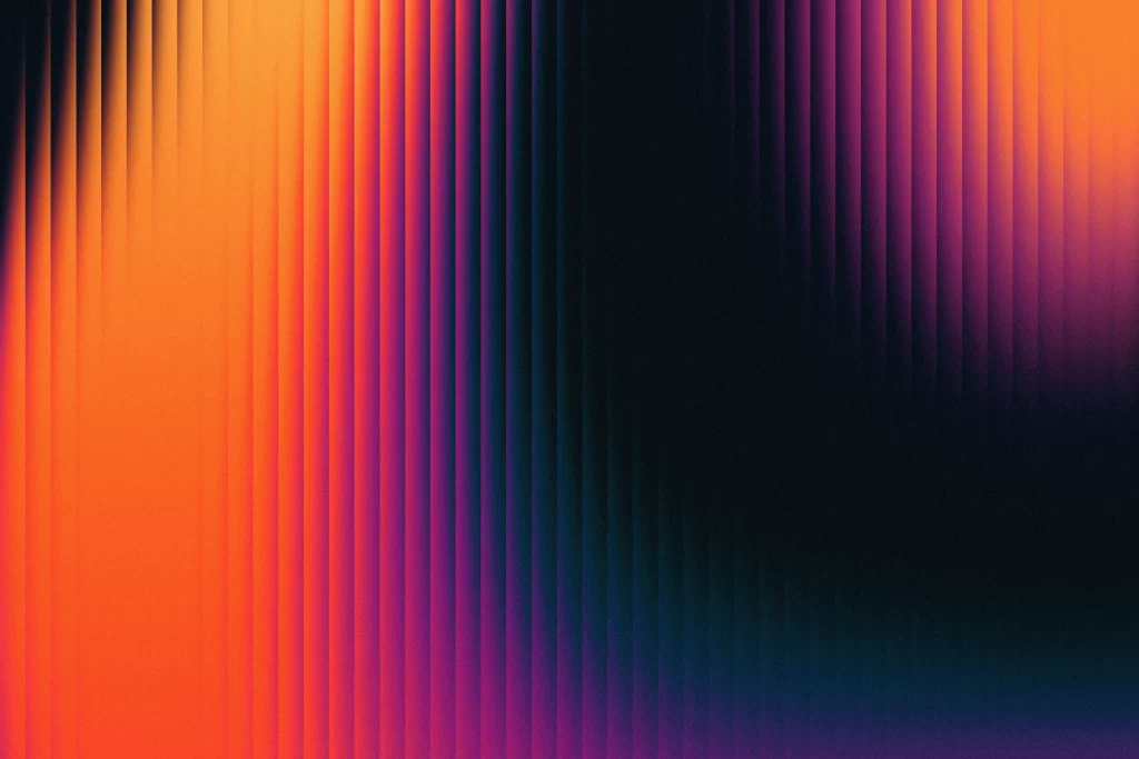 Gradient colorful orange dark reeded glass material background wallpaper