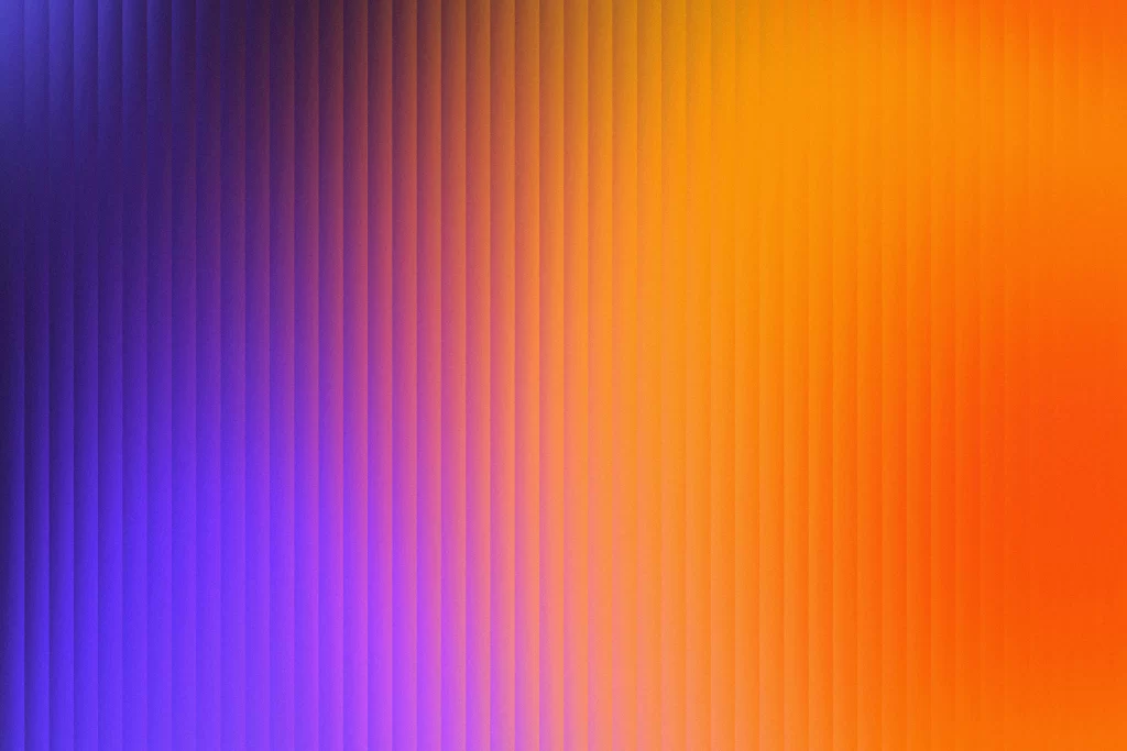 Gradient colorful orange purple reeded glass material background wallpaper