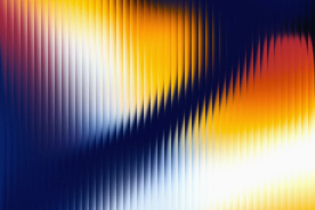 Gradient colorful reeded glass dark yellow material background wallpaper