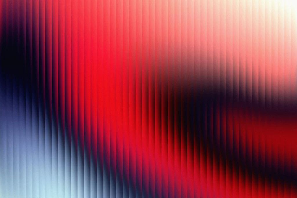 Gradient colorful reeded glass material red dark background wallpaper