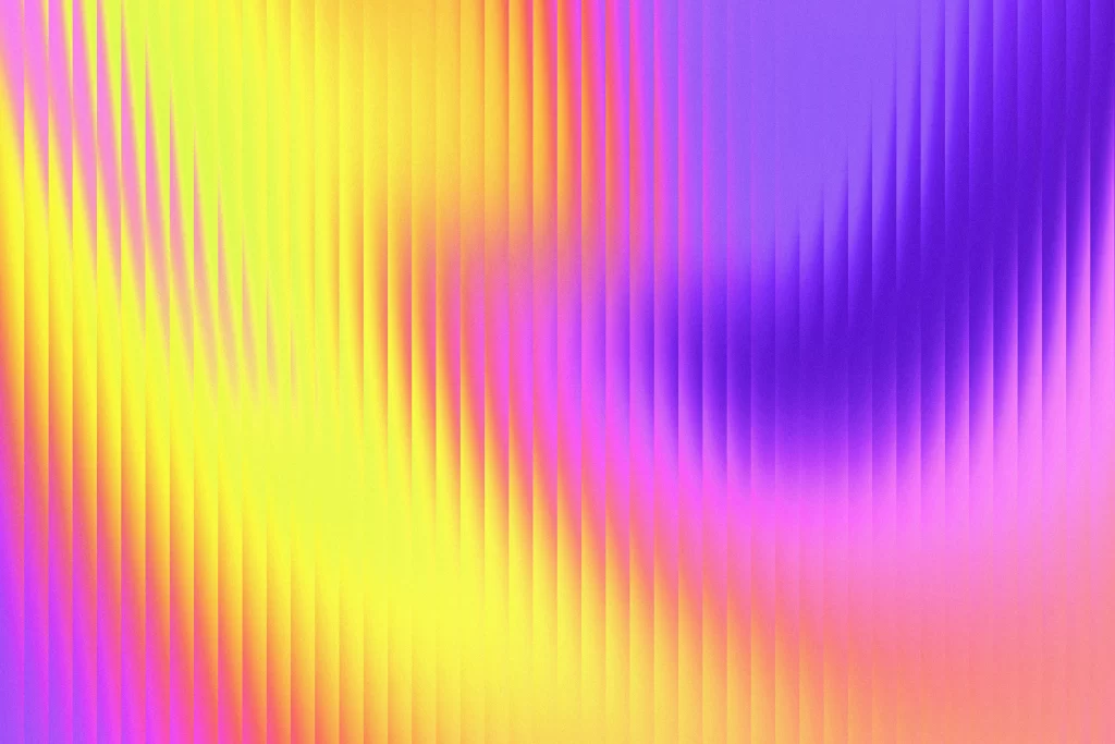Gradient colorful yellow pink purple reeded glass material background wallpaper