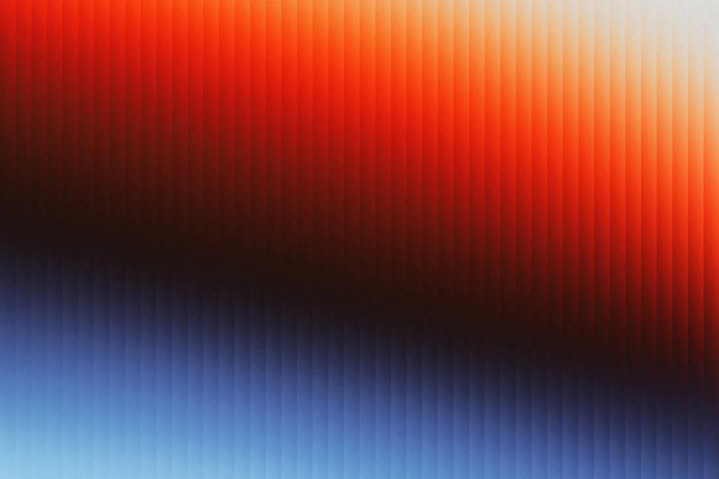 Gradient red blue colorful reeded glass material background wallpaper