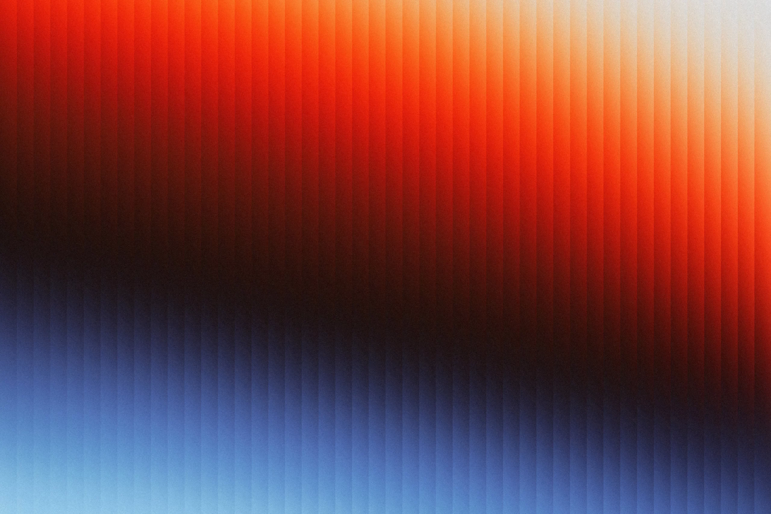 Red and blue gradient reeded glass lines