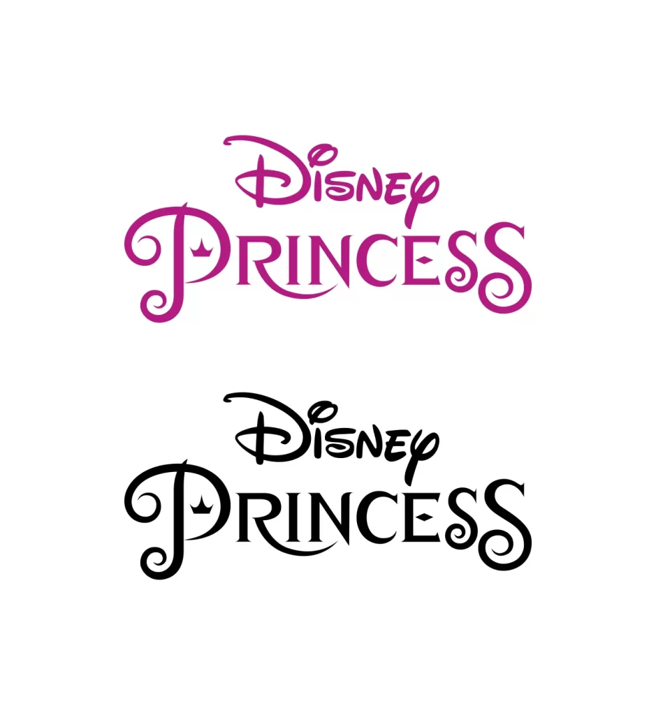 disney princess vector wordmark logo