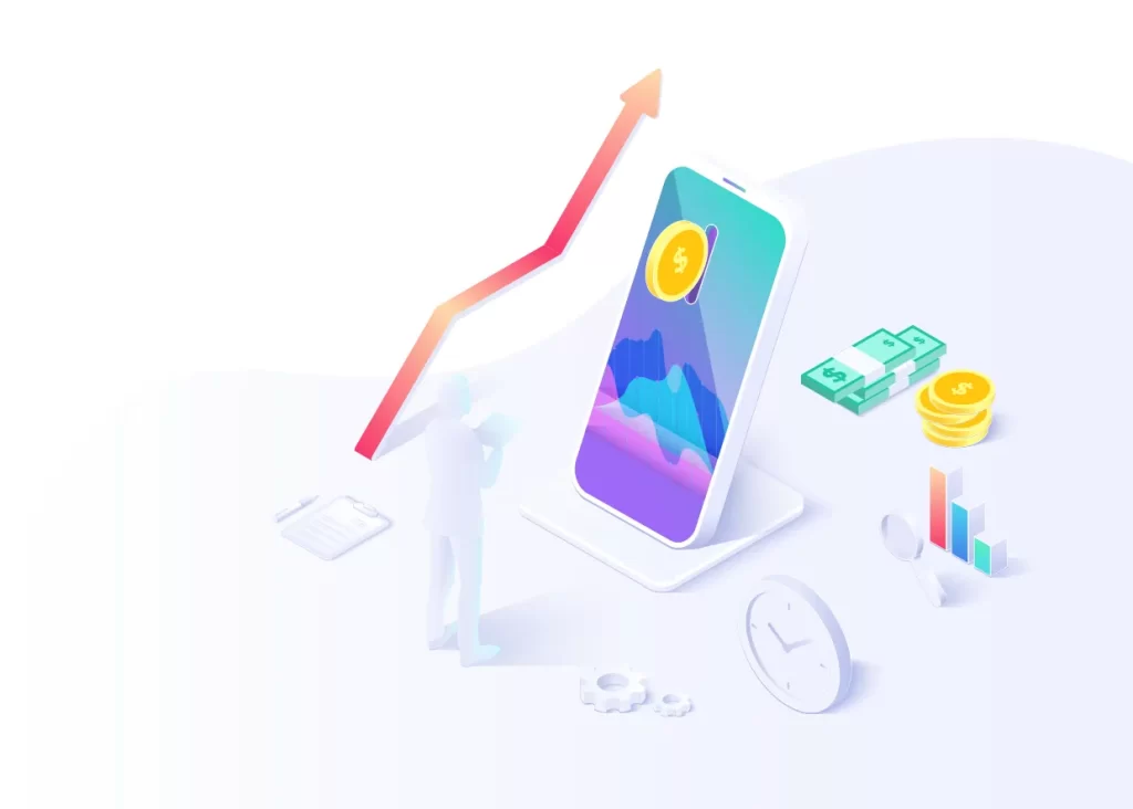 invest Stock dollar vector illustration