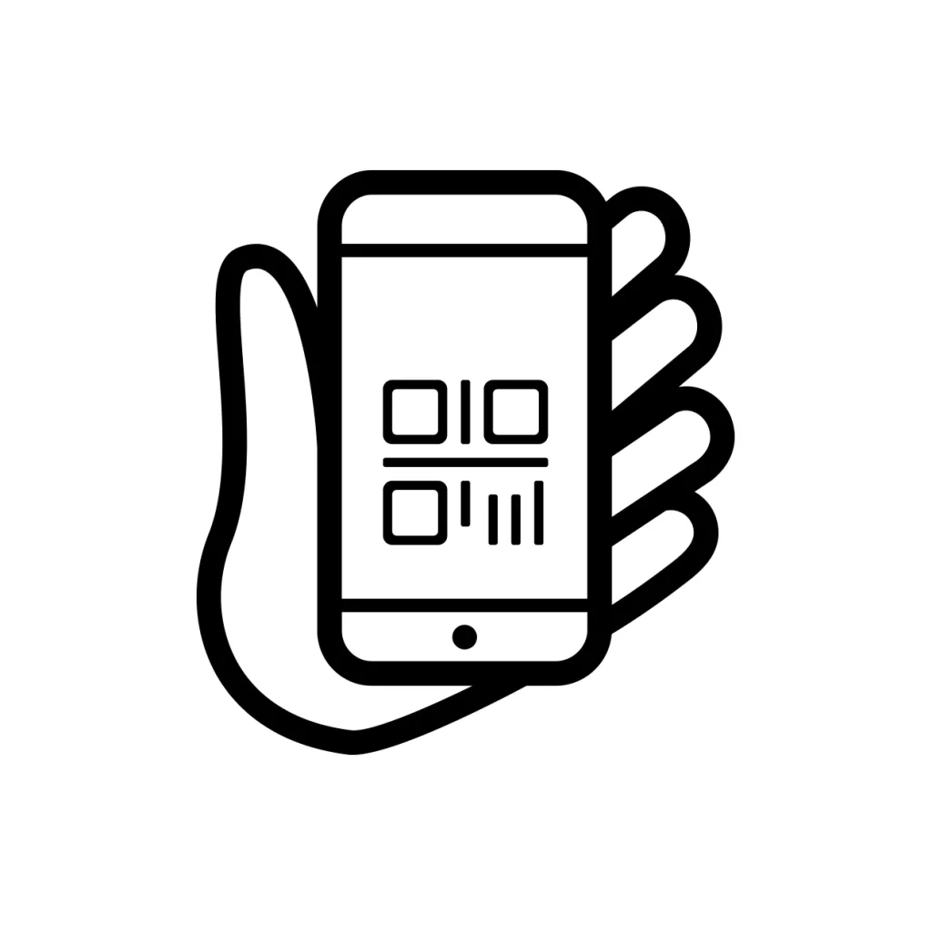 scan QR code vector icon