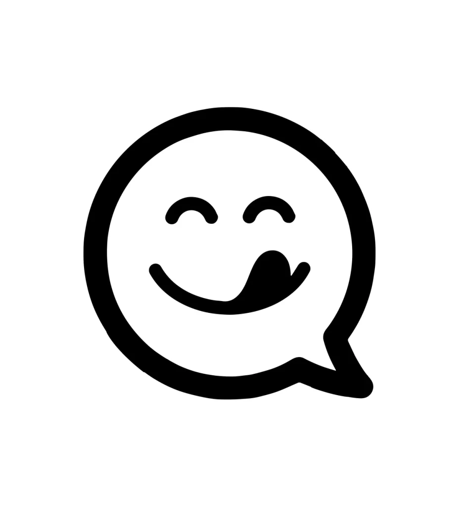 smile delicious vector icon
