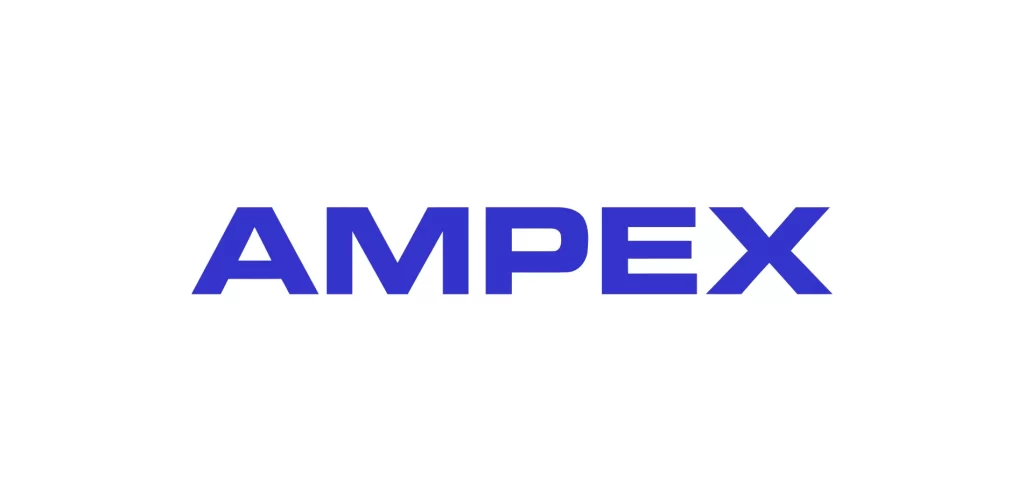 Ampex vector Logo wordmark