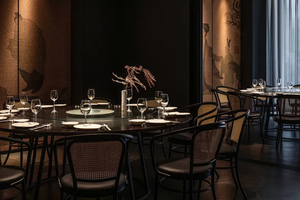 Banquet table restaurant