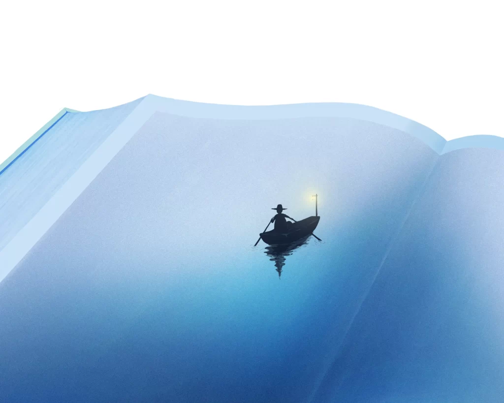 boat book sea PSD