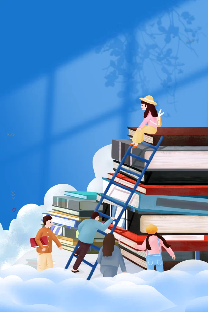 book boy read reading girl Ladder