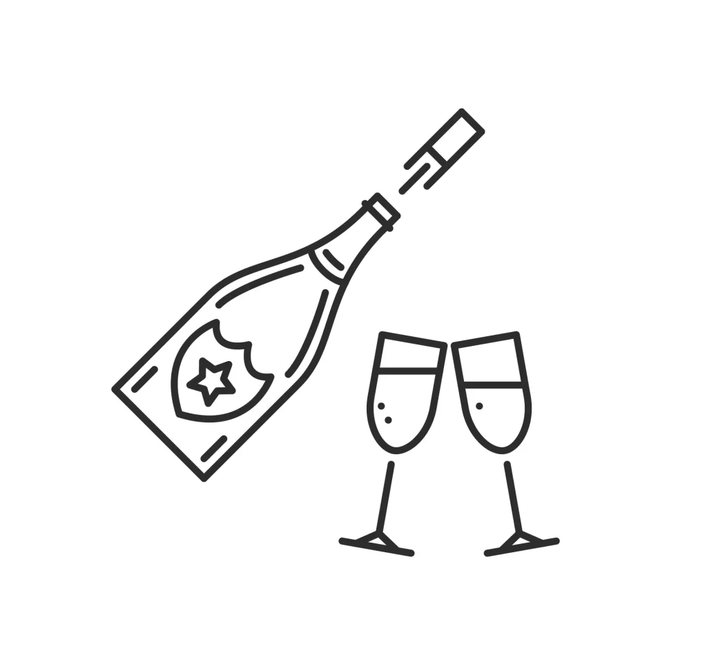 champagne vector