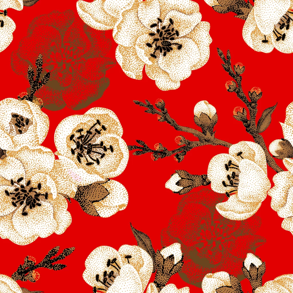 flower red pattern