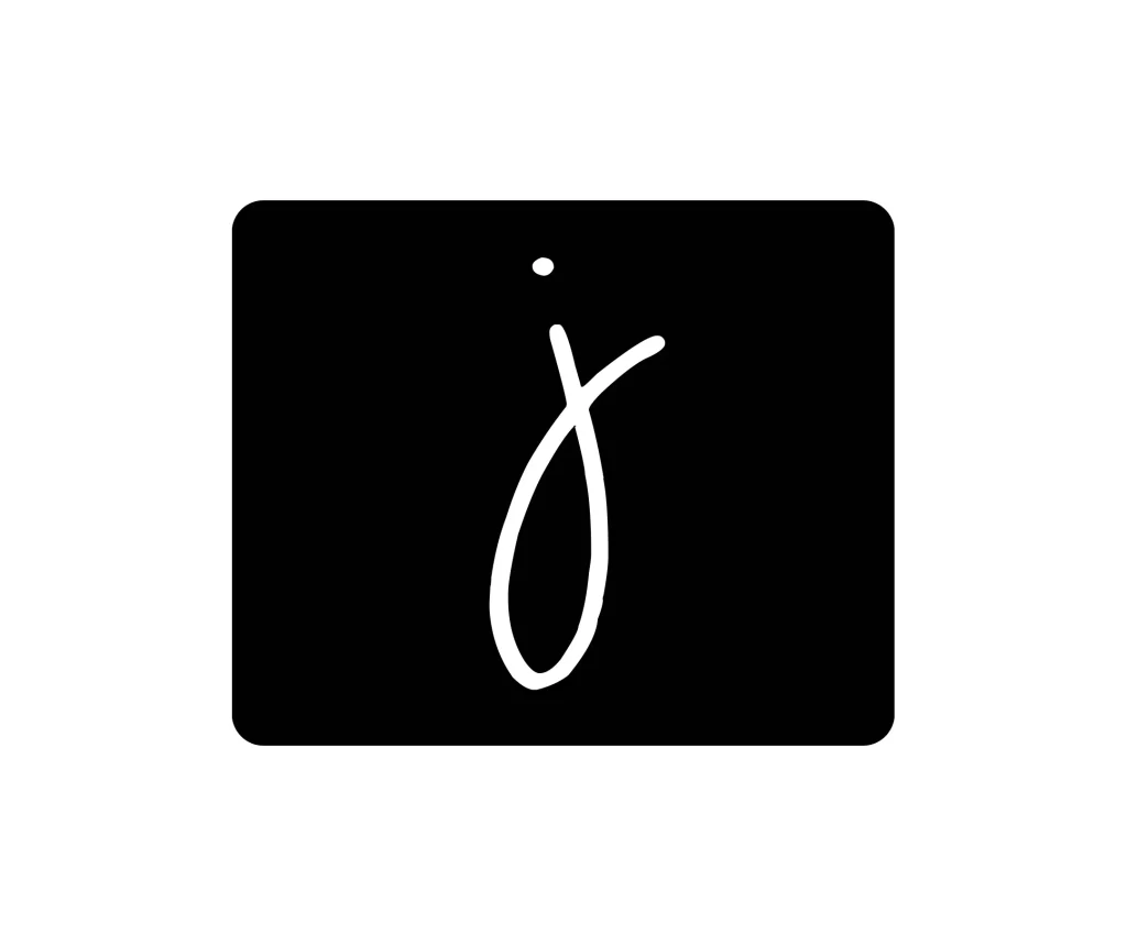 letter J vector logo handwriting