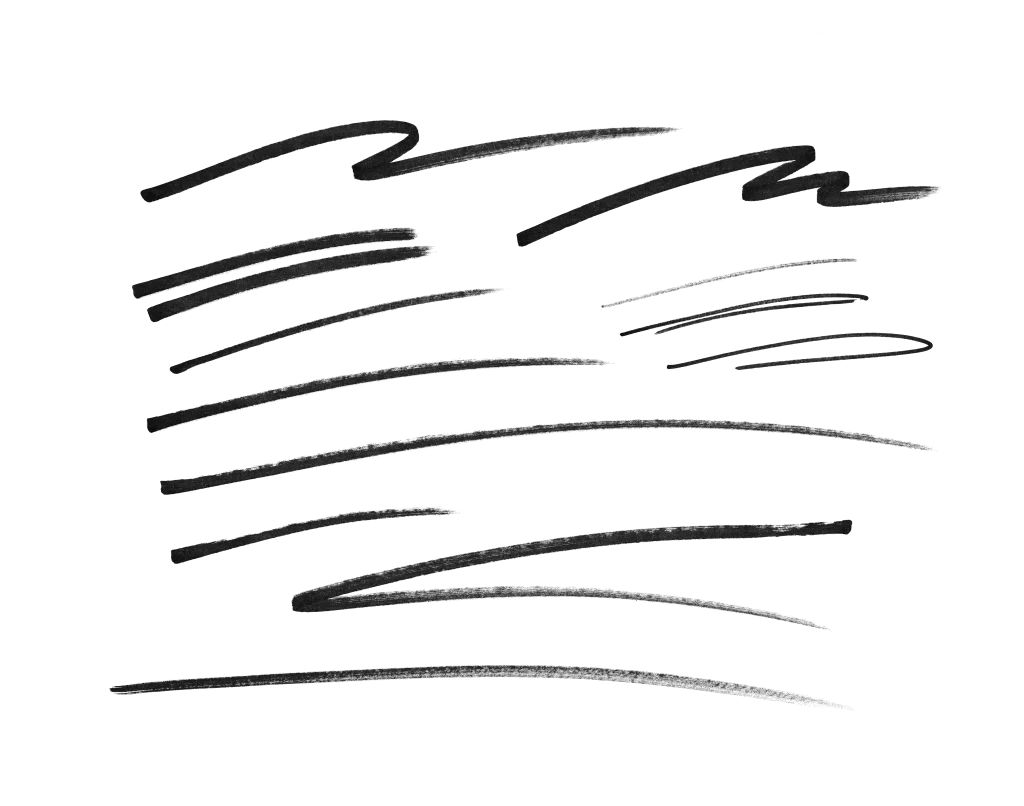 line lines brush hand drawn