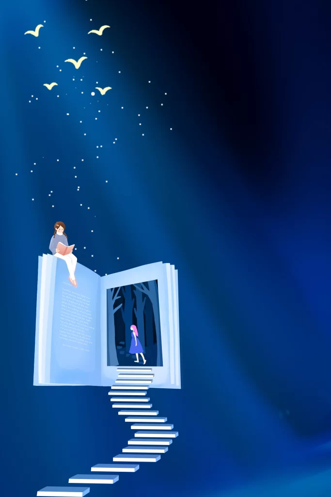 reading read book stair PSD