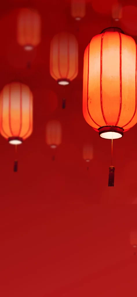 red background wallpaper texture Gradient lantern