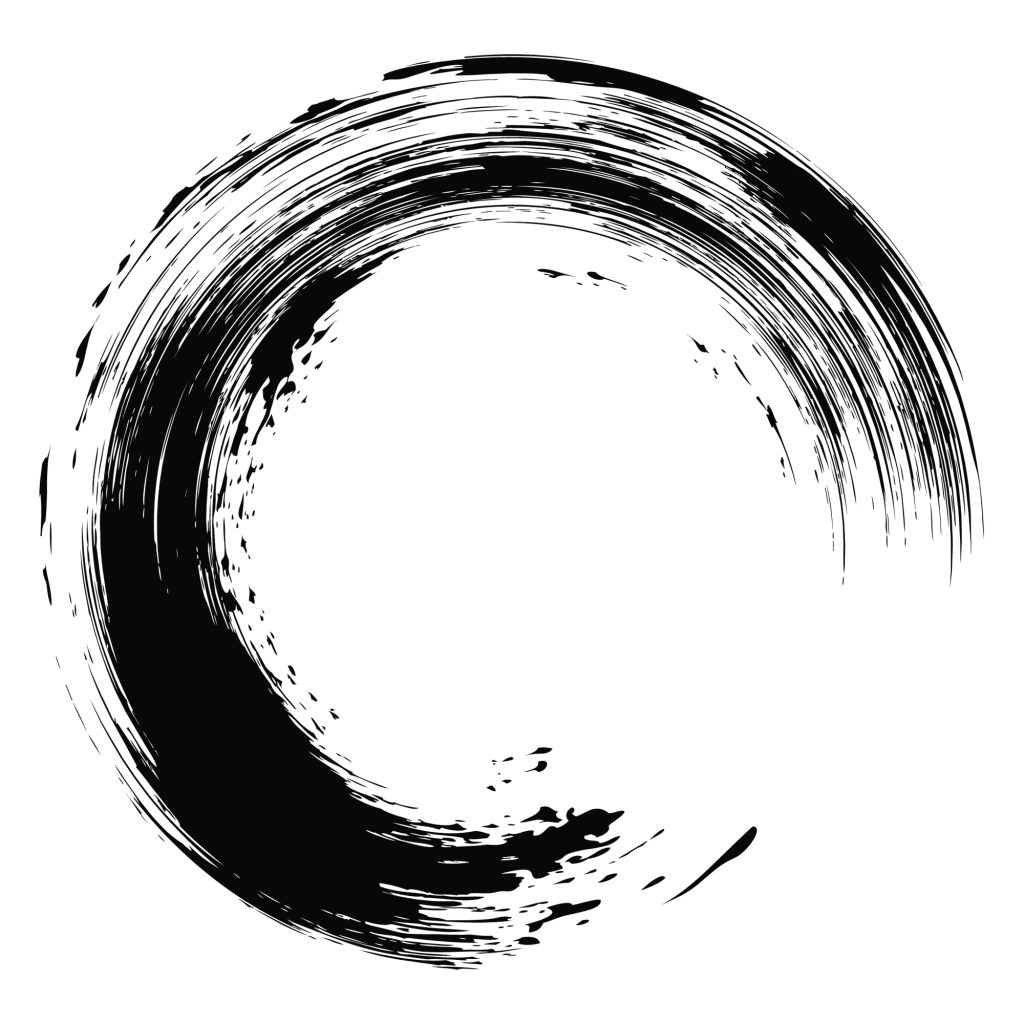 circle round brush Chinese Calligraphy