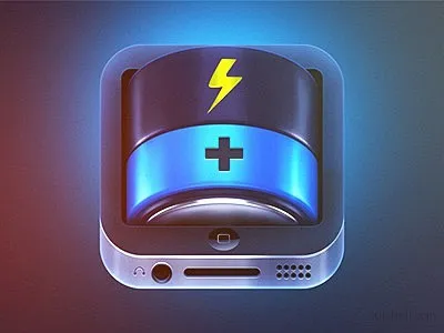 Mobile phone battery icon Charging