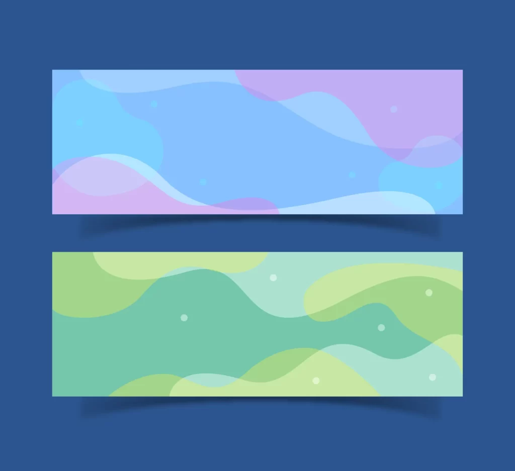 blue green sea wave background vector