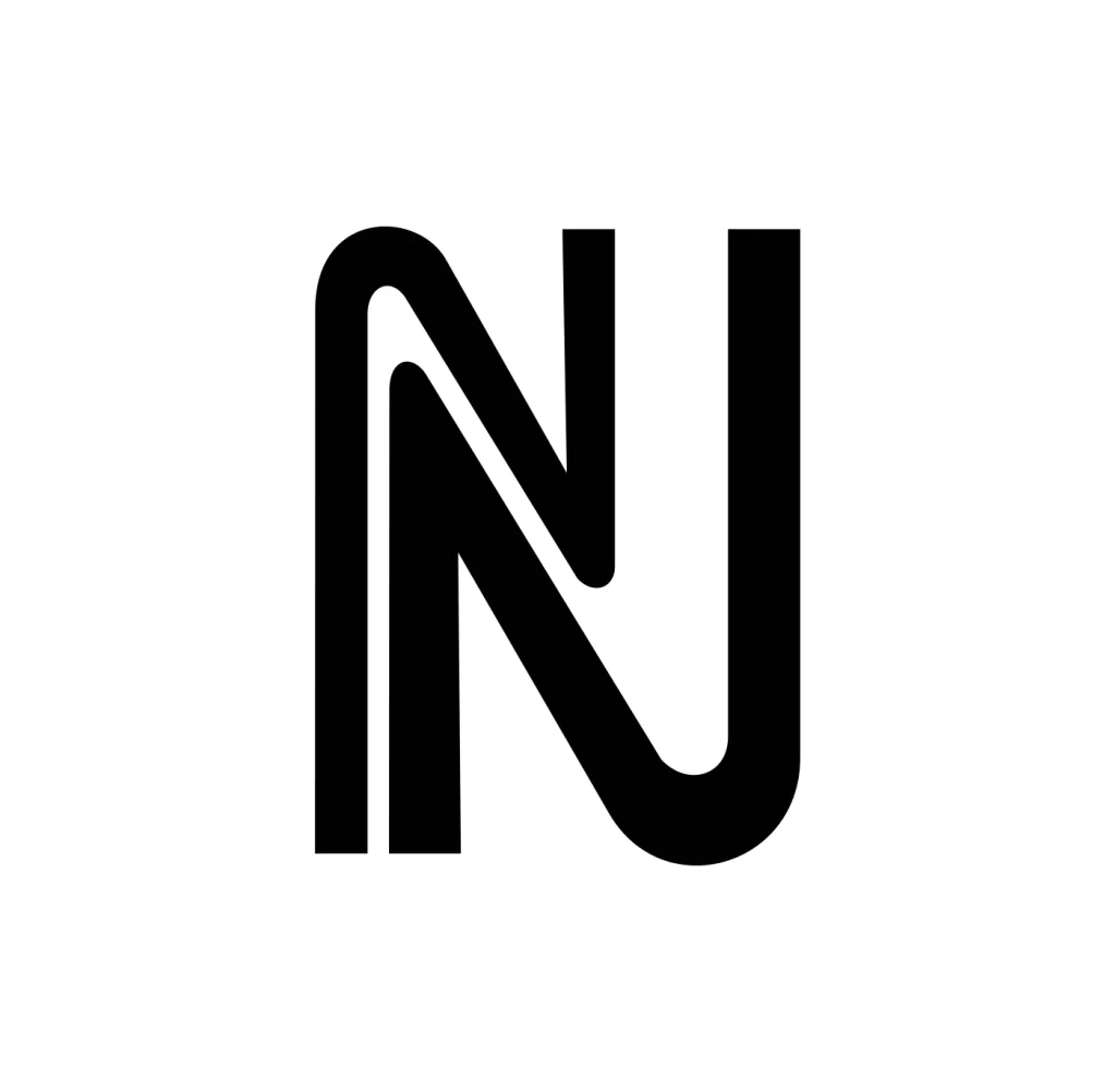 letter N vector logo wordmark