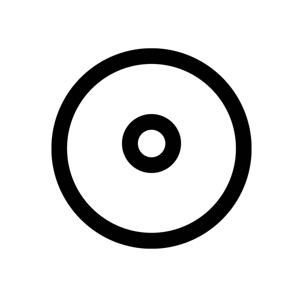 round circle letter O vector icon
