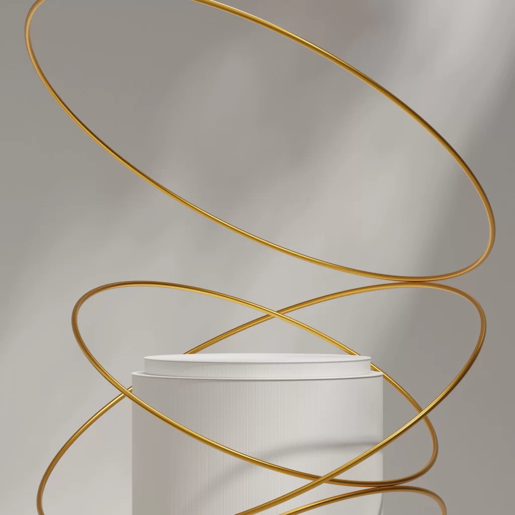 background stage E-commerce gold