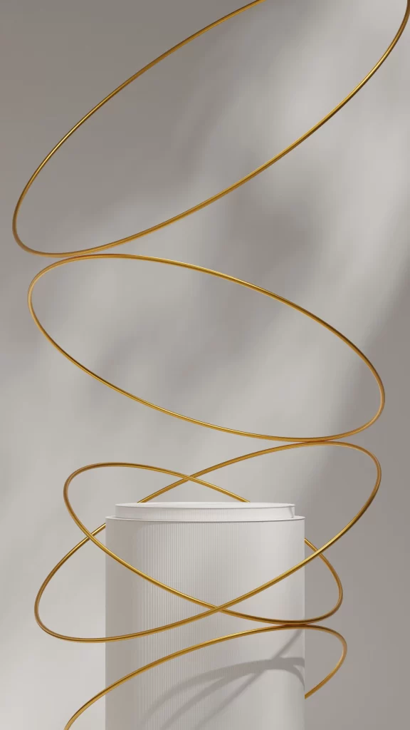 background stage E-commerce gold