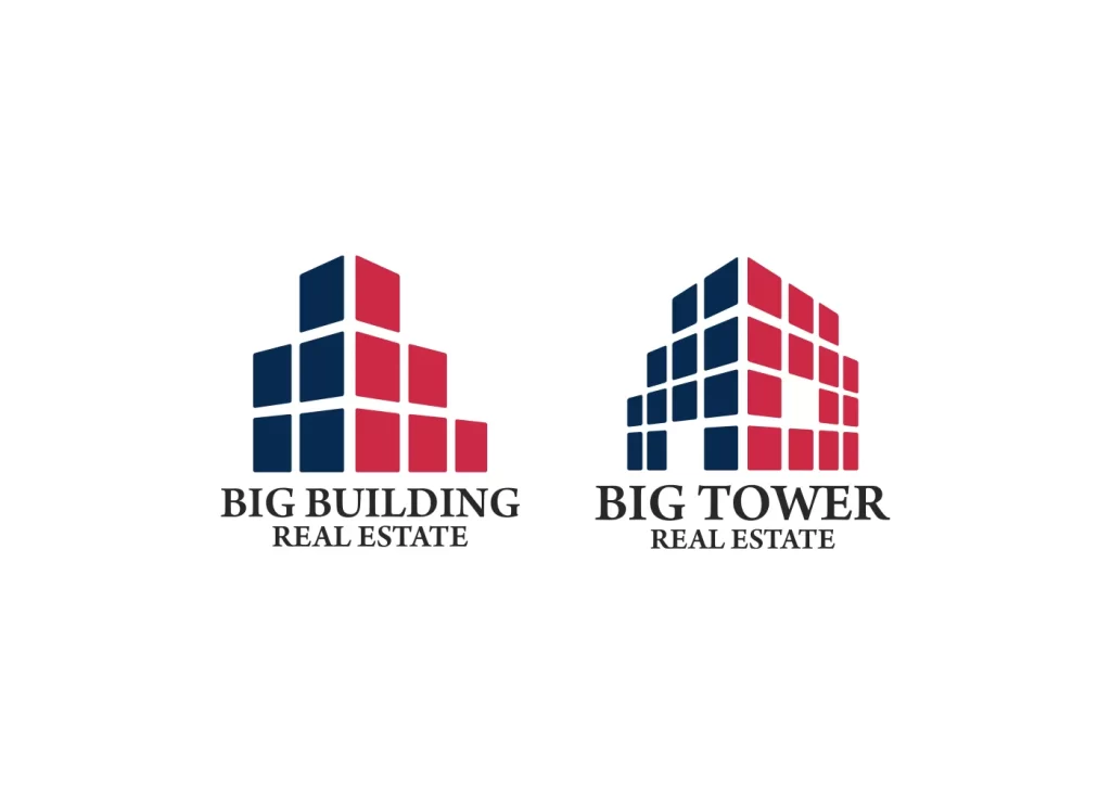 house building tower vector logo