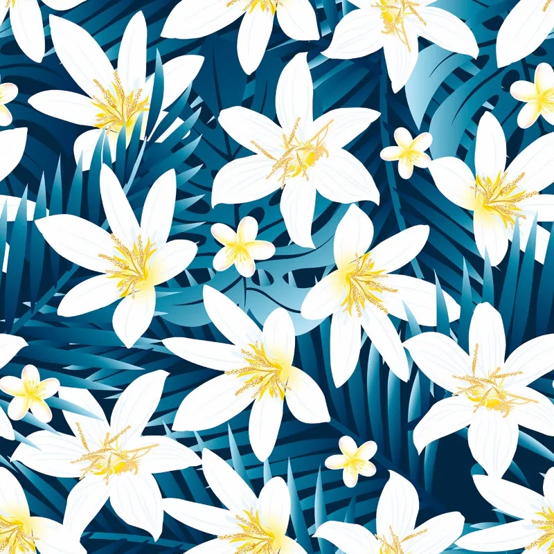 lily flower vector background pattern