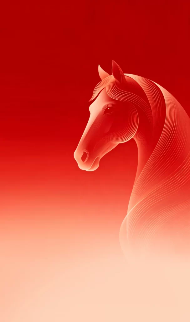 red horse background