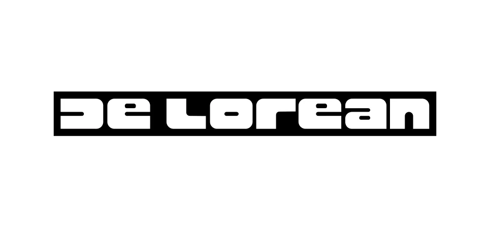 Delorean DMC vector logo wordmark