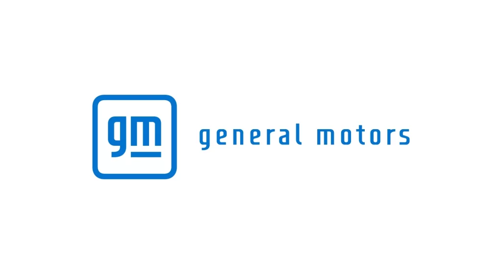 General motors logo wordmark vector