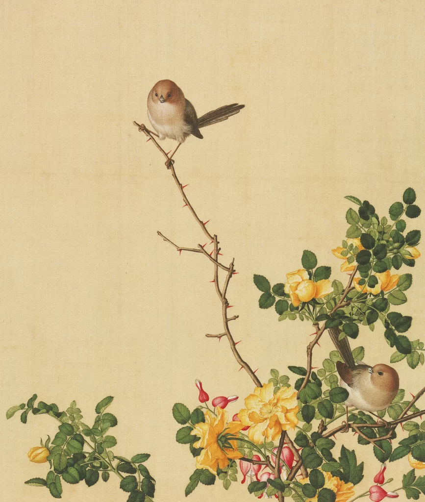 Giuseppe Castiglione Chinese Ink Painting bird