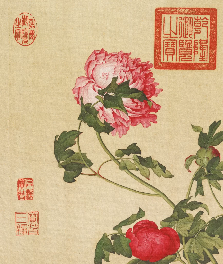 Giuseppe Castiglione Chinese Ink Painting flower