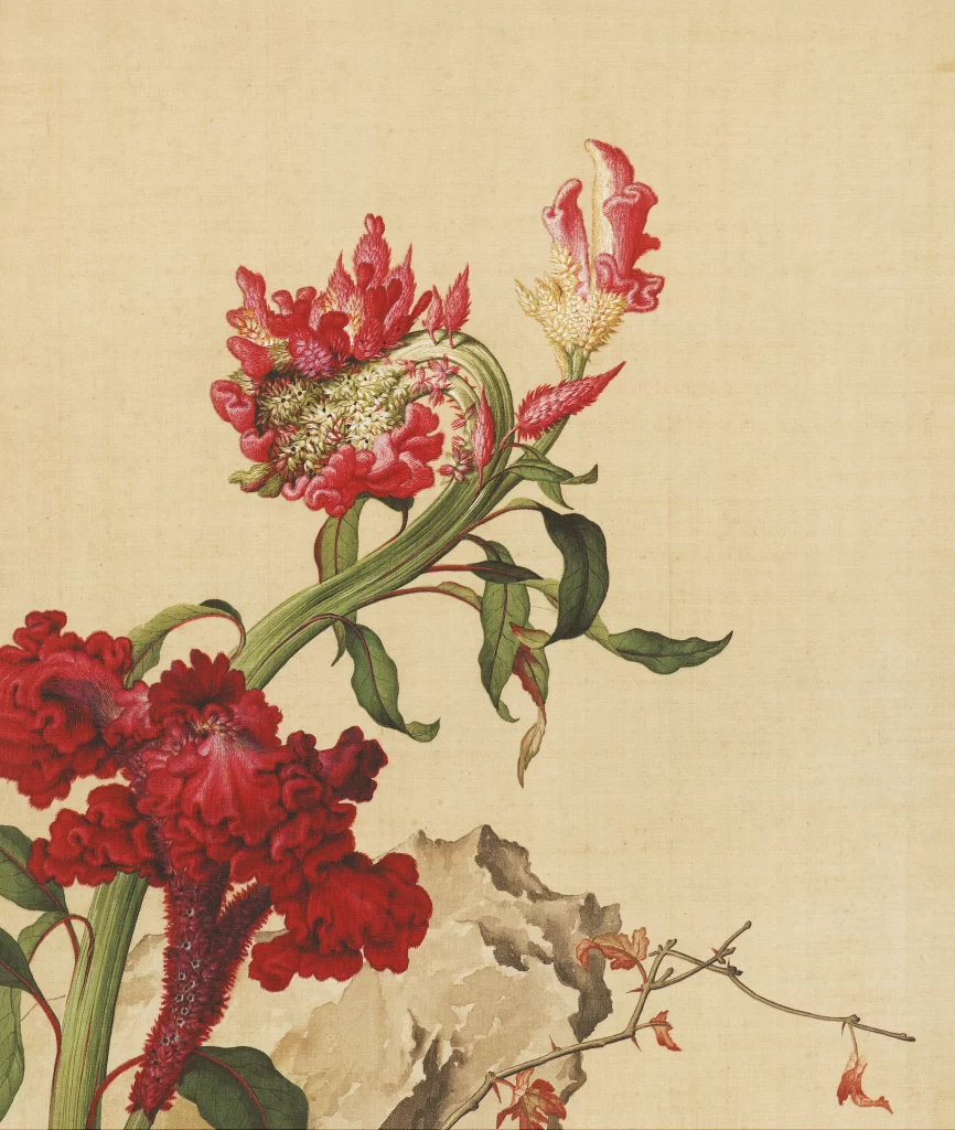 Giuseppe Castiglione Chinese Ink Painting flower