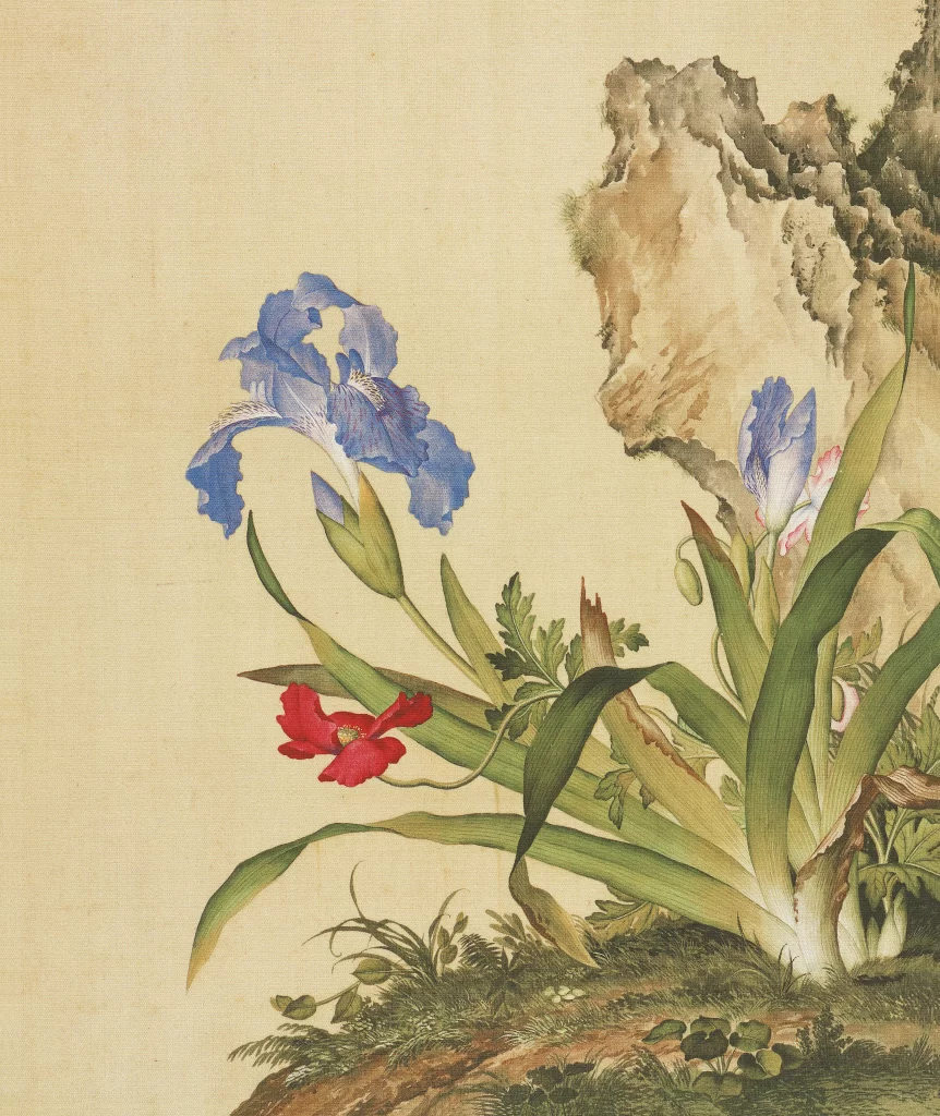 Giuseppe Castiglione Chinese Ink Painting flower
