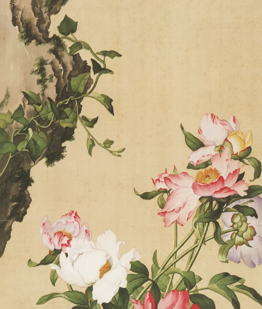 Giuseppe Castiglione Chinese Ink Painting flower