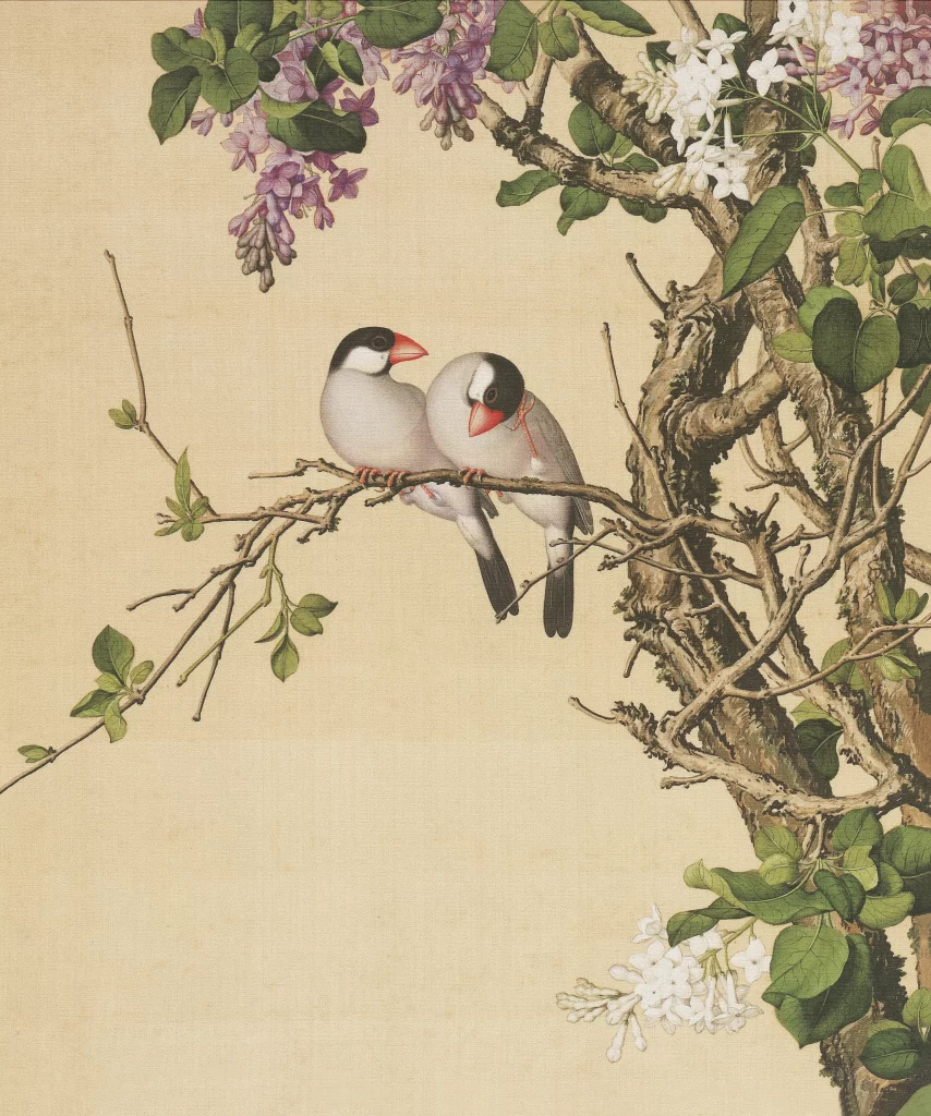 Giuseppe Castiglione bird Chinese Ink Painting
