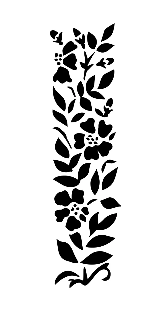 flower leaves vector pattern