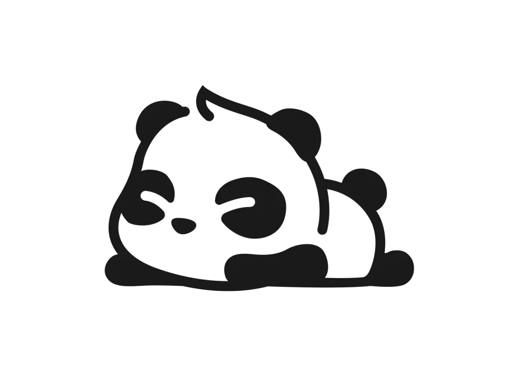 panda vector illustration