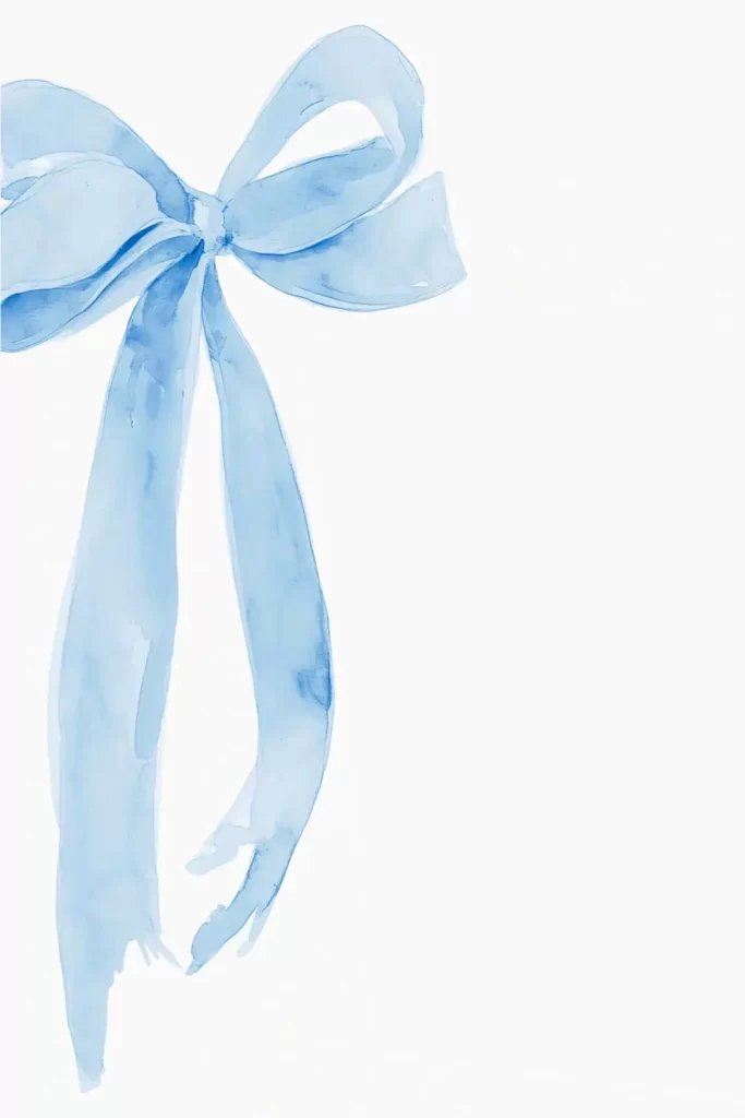 watercolor bowknot