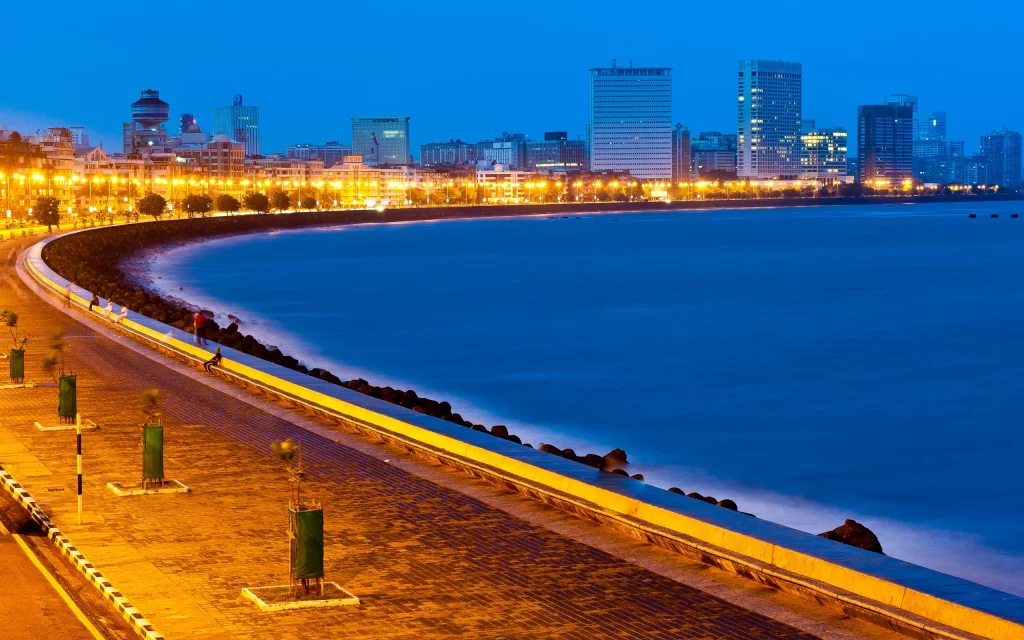 Cityscape Waterfront Twilight Lights Skyline
