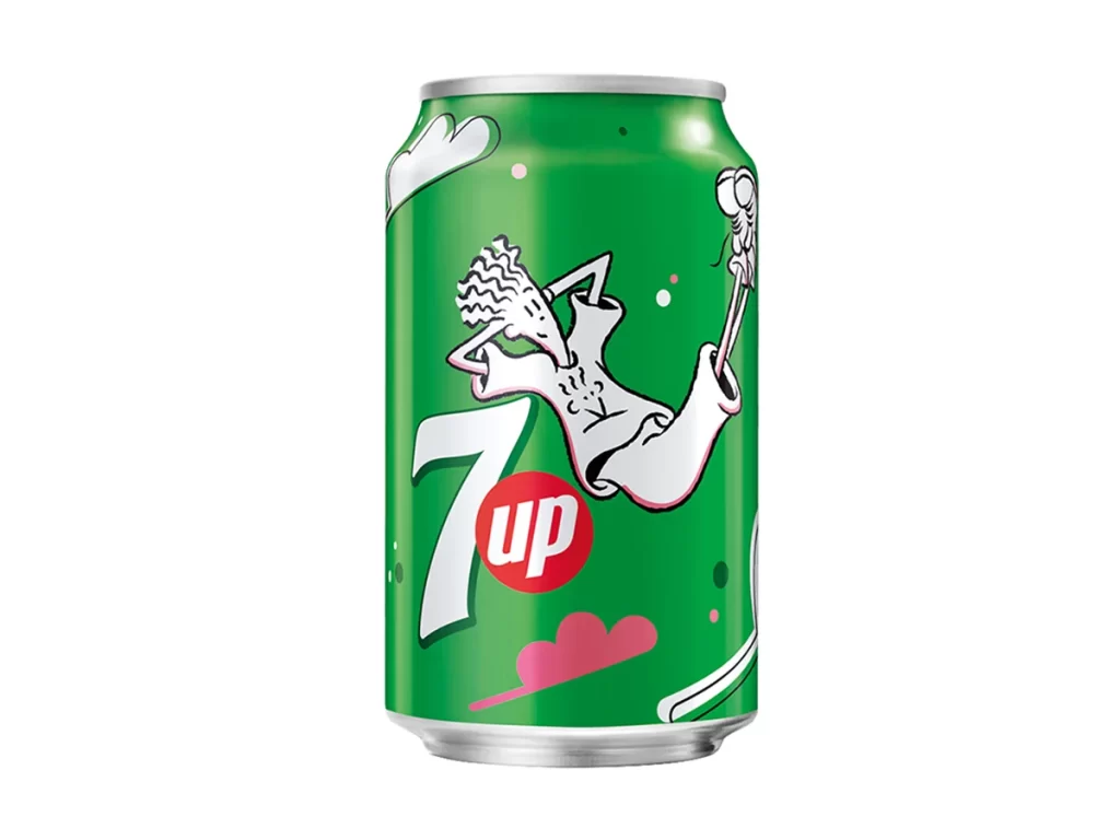 7up Green Can Cartoon Character